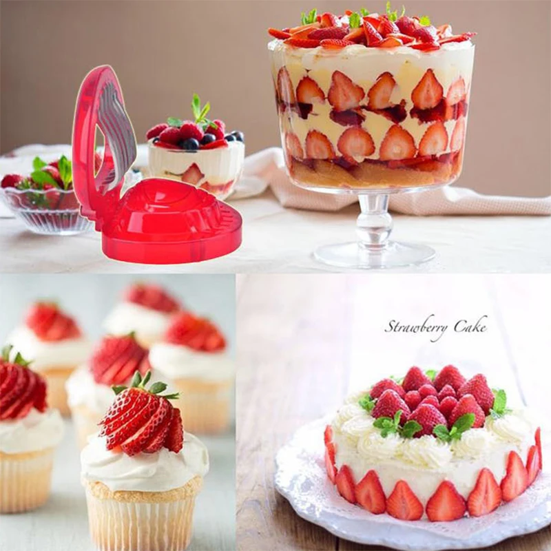 Нож для нарезки клубники кухонный креативный инструмент DIY копания фруктовое