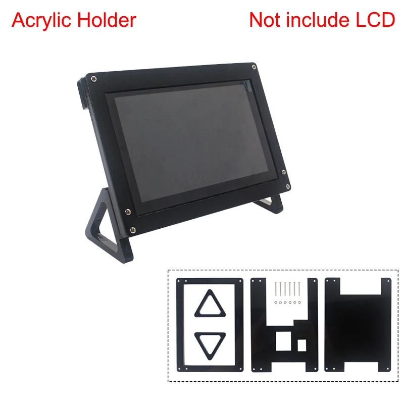 

5 inch Raspberry Pi LCD Holder Acrylic Support Case only for Specified 5 inch Touch Screen ( do not support other screen )
