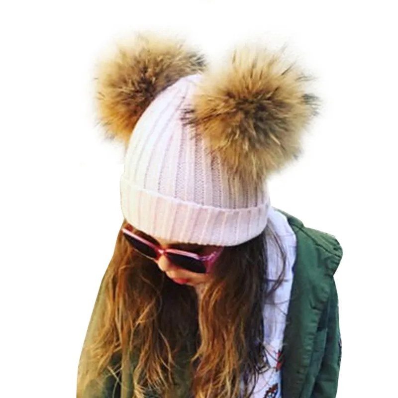 Детская зимняя шапка унисекс шапки для мальчиков и девочек шерстяные вязаные