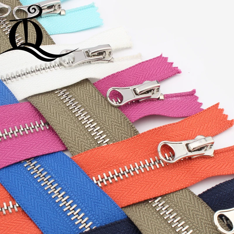 

Close-End 15cm-45cm 5# 1pcs mix brand Metal Zipper for Sewing zip Garment Accessories Jeans Zippers Cremalleras DIY tools zipper
