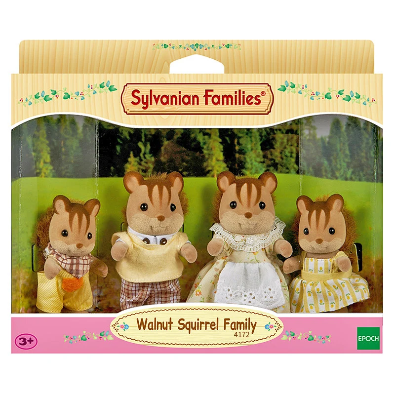 Sylvanian Family Squirrels Dollhouse набор из 4 предметов игрушки для родителей и детей подарок
