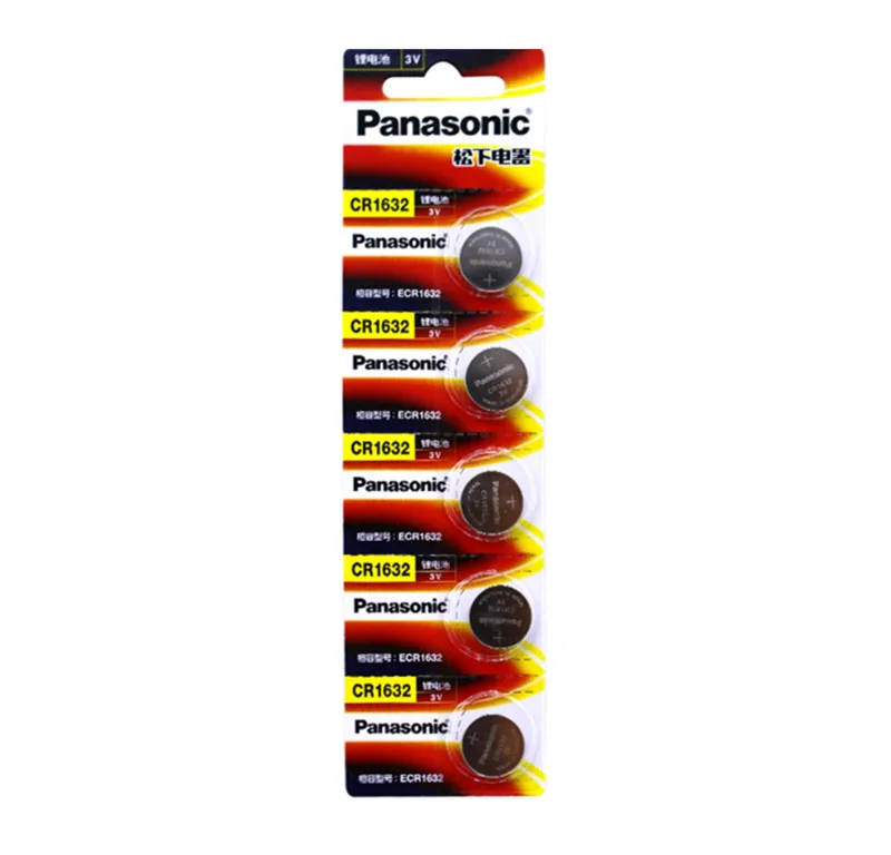 5 литиевых батарей PANASONIC CR1632 1632 DL1632 3 в Кнопочная батарейка|lithium battery 3v|battery celllithium
