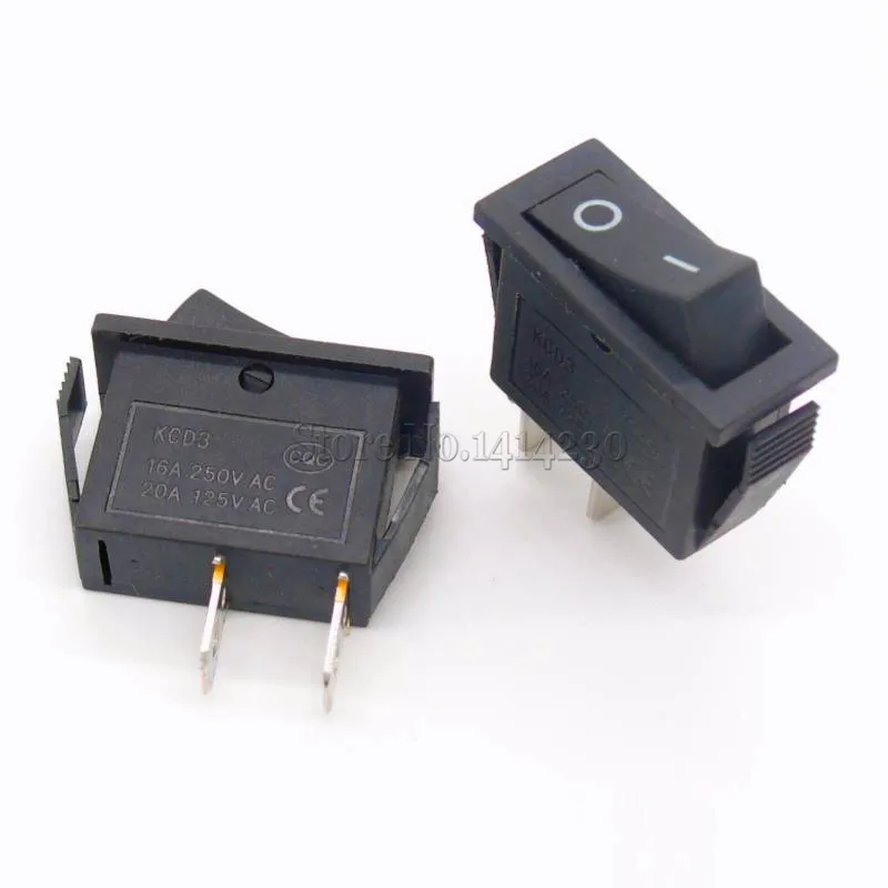 10 шт. кулисный переключатель 15A 250 В 30A 220 В переменного тока 2Pin/3Pin ВКЛ-ВЫКЛ KCD3-102/N 15*32 мм выключатель питания