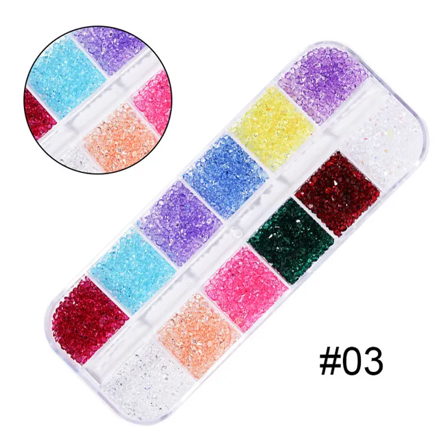 A3 Multi-size Nail Rhinestones 3D Crystal AB Clear Nail Stones Gems Pearl DIY Nail Art Decorations Gold Silver Rivet Rhinestone - Цвет: A3