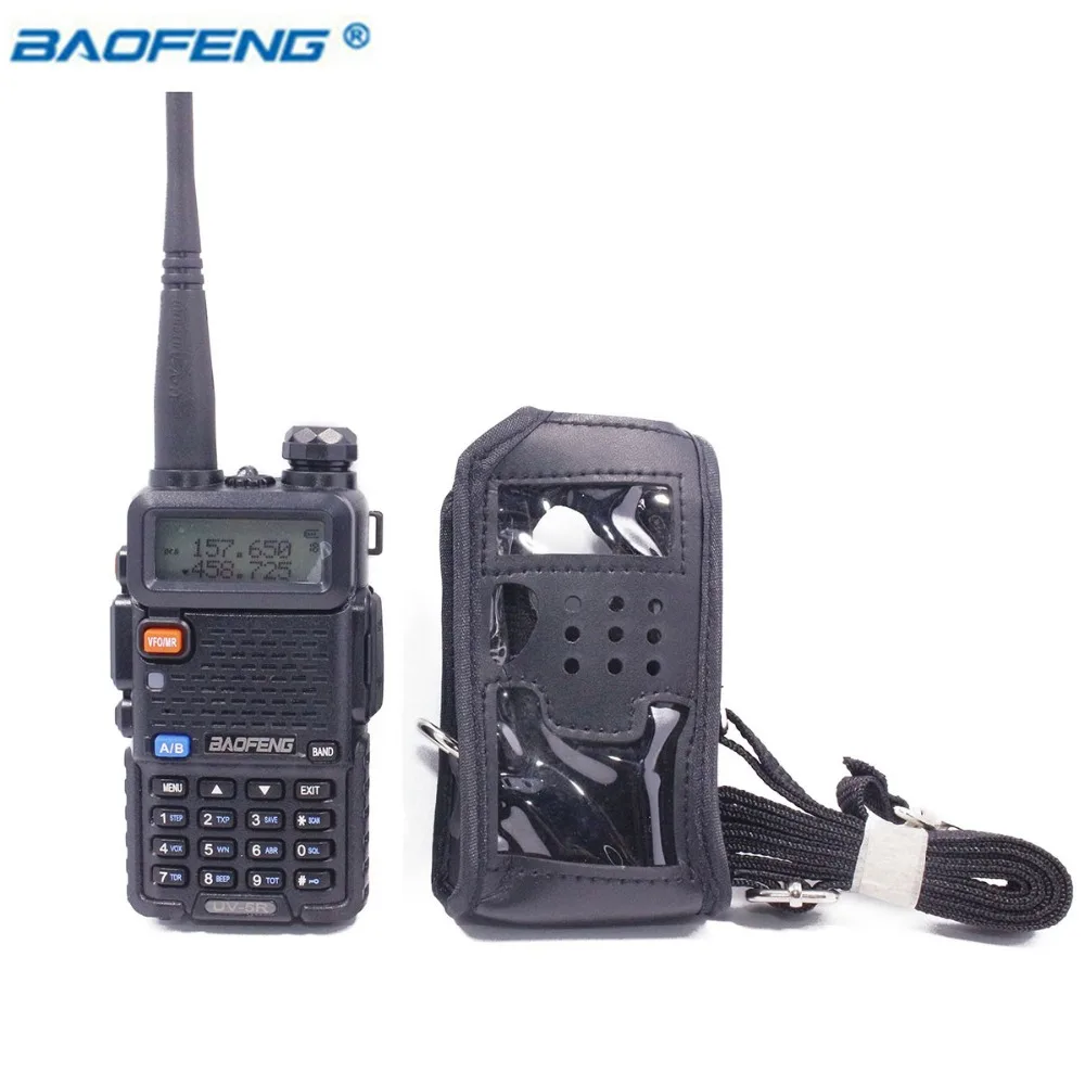 Кожаный мягкий чехол BaoFeng Walkie Talkie для портативной радиостанции BAOFENG UV 5R 5RA 5RE DM