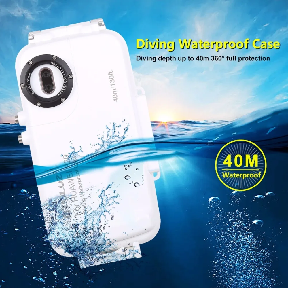 PULUZ для samsung Galaxy S9/S9+ чехол для дайвинга 40 м/130 футов Водонепроницаемый чехол для фото и видео подводного плавания чехол для подводного плавания