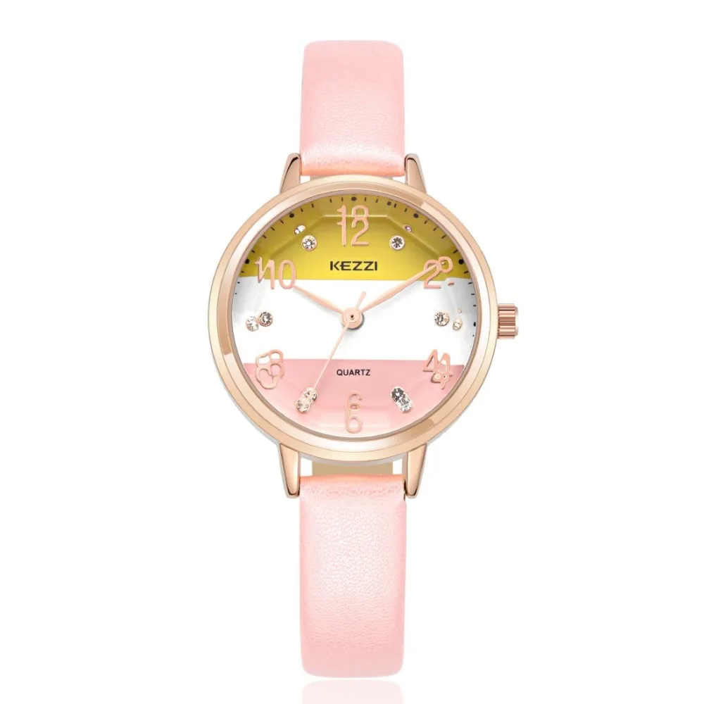 KEZZI для женщин часы 2018 женские наручные женский топ Montre Femme модные водостойкие