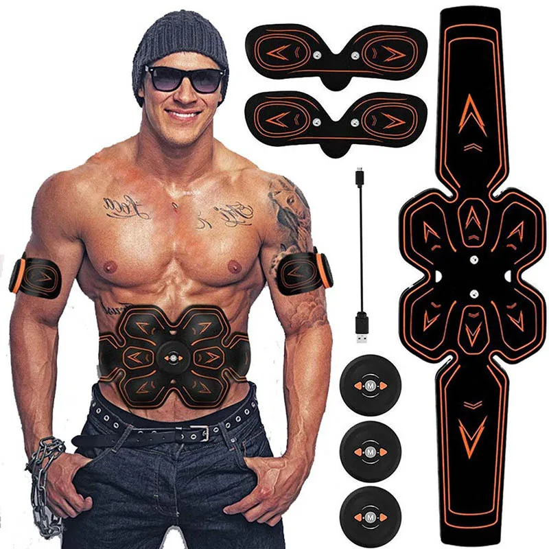 Перезаряжаемый электростимулятор для мышц брюшного пресса 1 шт. основной блок