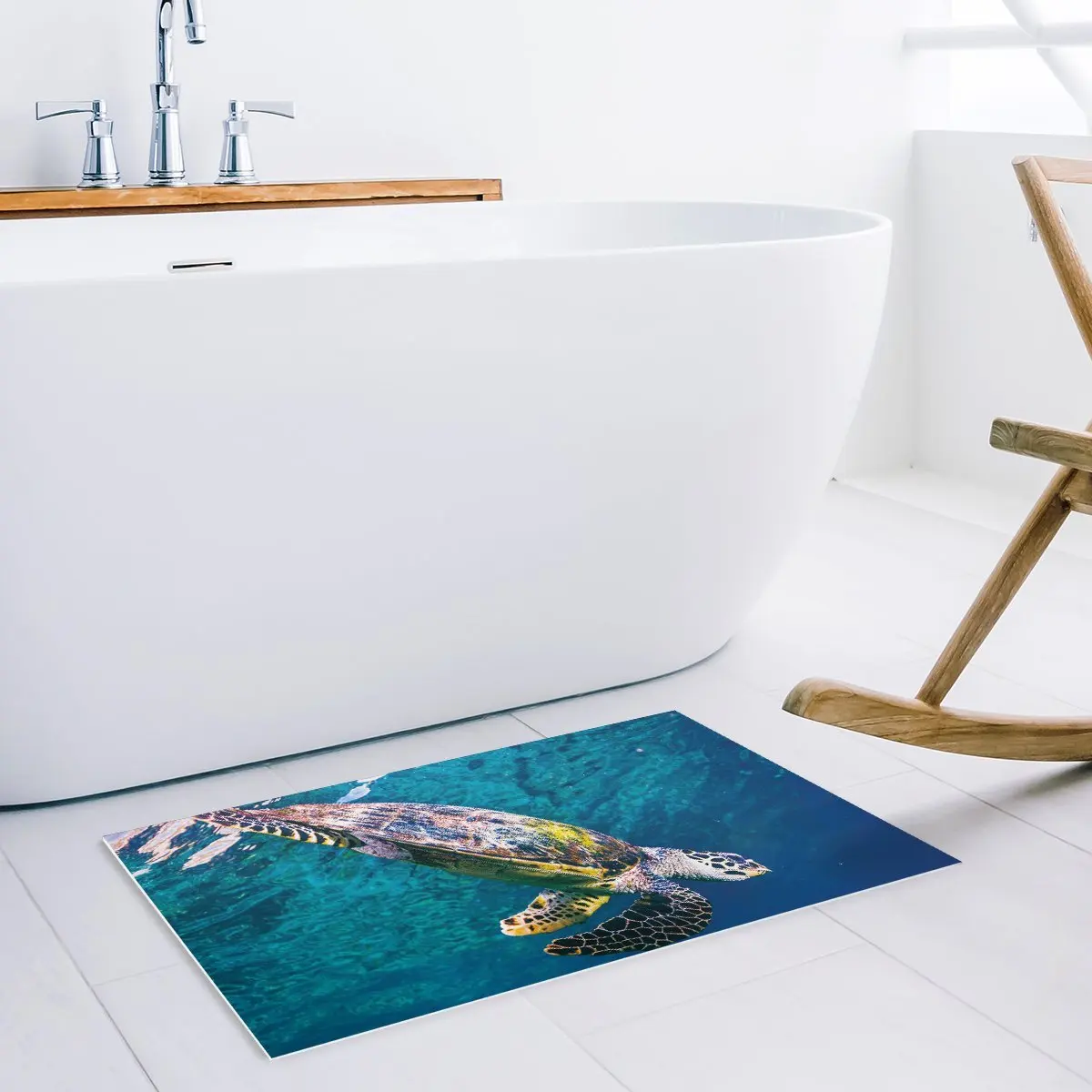 Синяя морская черепаха дверные коврики кухонный пол входной коврик для ванной