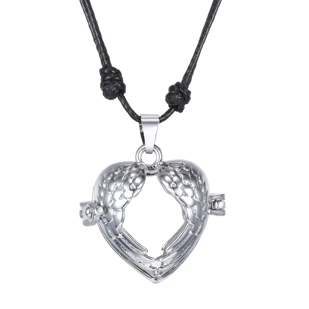 Мексиканский Ангел звонящий колокольчик с подвеской шариком ожерелье для женщин