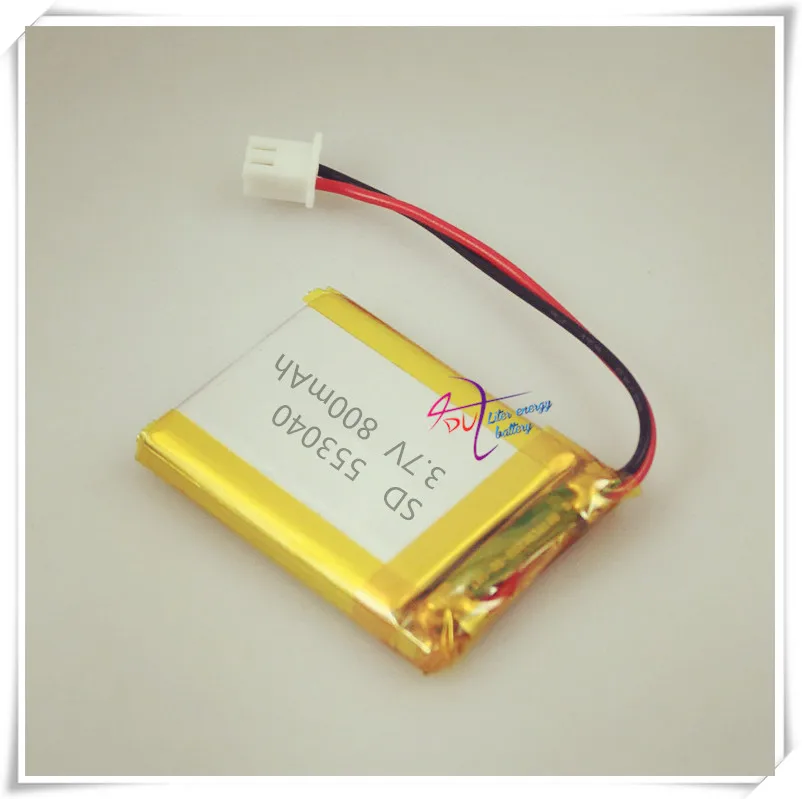 XH2.54 800mAh 553040 3 7 V тахограф игрушка полимерный аккумулятор|Цифровые аккумуляторы| |