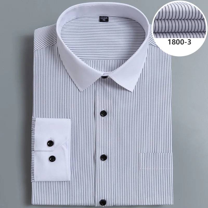 Мужская рубашка с длинным рукавом DAVYDAISY Повседневная большого размера 8Xl 7XL 6XL 5XL