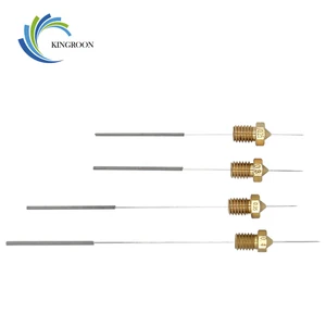 KINGROON иглы для очистки из нержавеющей стали 0,15 мм 0,2 мм 0,25 мм 0,3 мм 0,35 мм 0,4 мм, часть сверла для насадки, иглы для очистки 3D-принтера