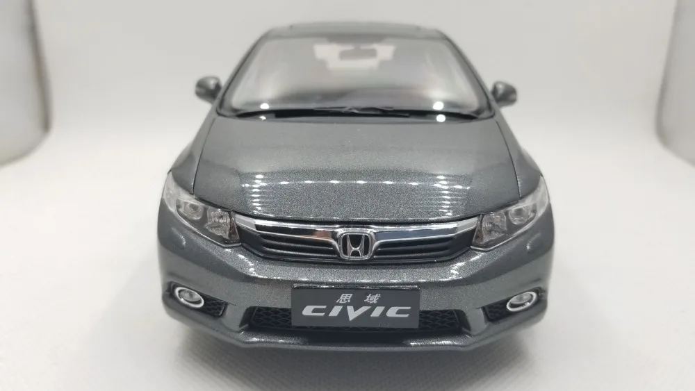 1:18 литая под давлением модель для Honda Civic 9 серый редкий сплав игрушечный автомобиль миниатюрная коллекция подарки MK9