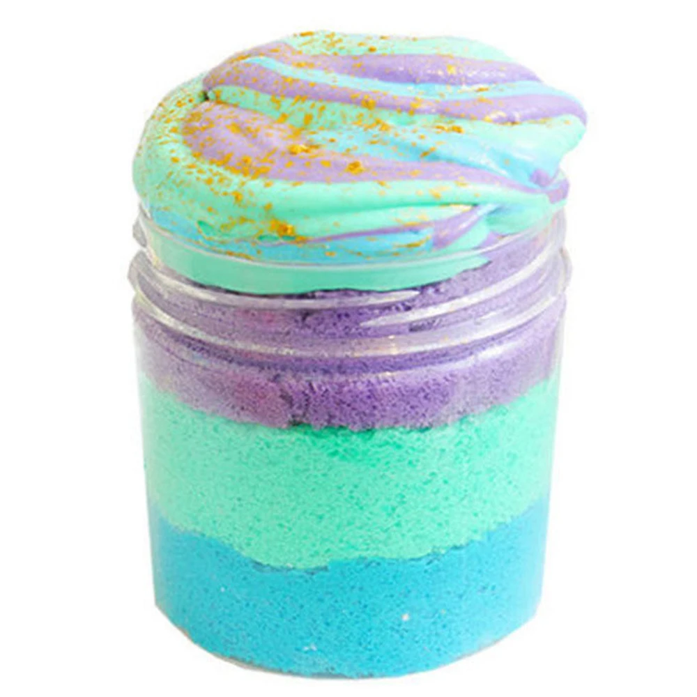 100ml Цвет смешивания облако Slime глина мягкий ароматизированный стресс детские игрушки осадка хлопок грязевая волшебная игрушка из глины под хрусталь Пластилин 60/100 мл - Цвет: 100ml