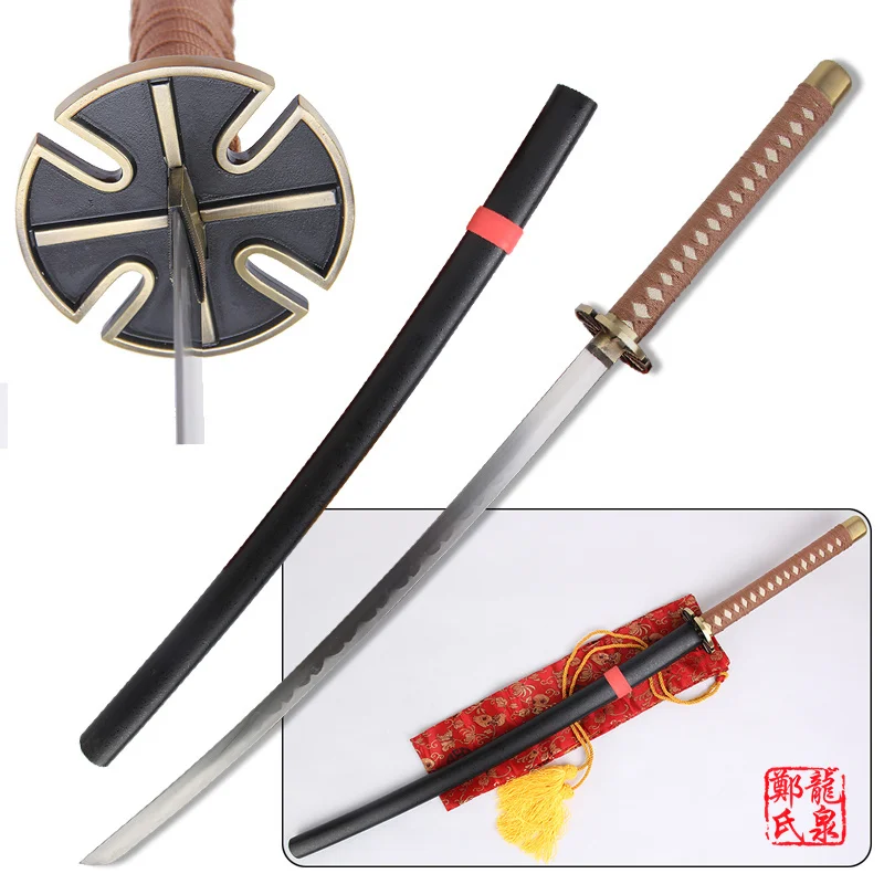 

Free Shipping 41 Inch Cosplay Inuyasha Tessaiga Replica Sword Carbon Steel Katana Wooden Scabbard Decorative Sword Supply
