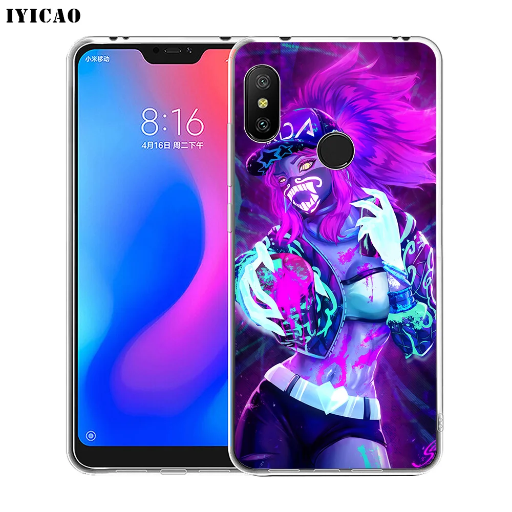 Мягкий силиконовый чехол для телефона IYICAO Akali League of Legends Xiaomi Redmi 4A 5A 6A Note 7 6 5 Pro Plus 4X
