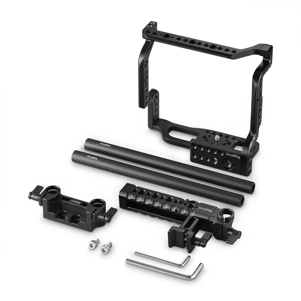 Клетка SmallRig+ Топ ручка NATO+ 15 мм двойной зажим для камеры Fujifilm X-H1 с батарейкой-2136