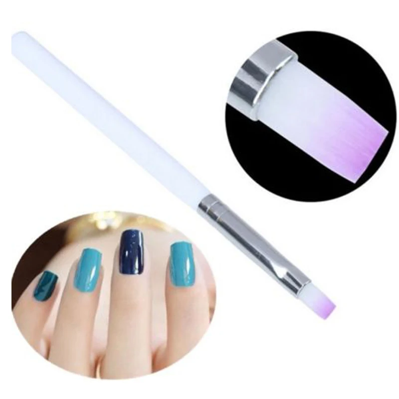 1 шт. плоская ручка для рисования кисти нейл арта акриловый набор кистей маникюра