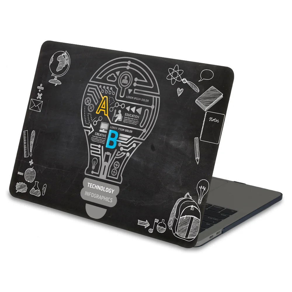 Жесткий чехол Redlai с пластиковым узором для MacBook Air Pro retina 11 12 13 15 16 дюймов Сенсорная панель A2141 A2159 A1932 чехол для ноутбука