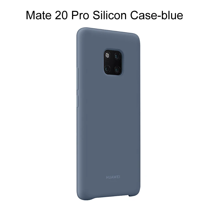 mate 20 pro case blu Чехол для huawei mate 20, Официальный силиконовый мягкий защитный чехол для задней панели huawei mate 20 Pro чехол mate 20 силиконовый чехол - Цвет: mate 20 pro case blu