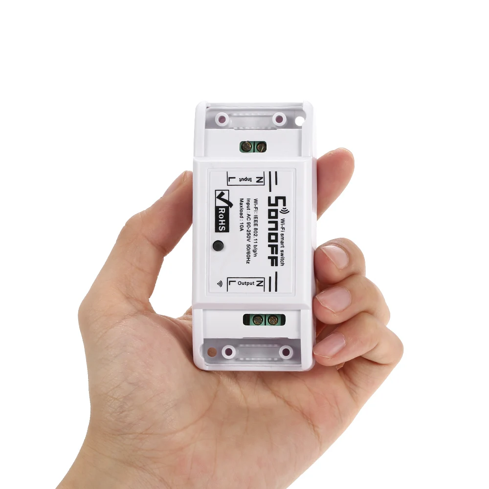 SONOFF Basic Wifi переключатель 2/3/4/5/6/20 шт. Для Alexa Google Home Timer 10A/2200 Вт беспроводной пульт