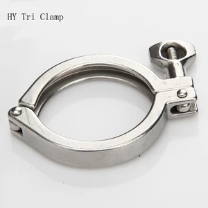Тройной зажим 304, труба из нержавеющей стали, быстросъемный штуцер с крышкой, патрон 1,5 дюйма, 2 дюйма, 2,5 дюйма, 3 дюйма, 4 дюйма, 5 дюймов, 6 дюймов, 7 дюймов, 8 дюймов