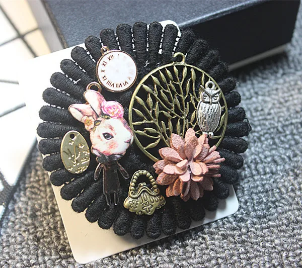 Женская Брошь с кисточкой в виде короны и кролика|suit brooch|brooch fashionfashion brooch |