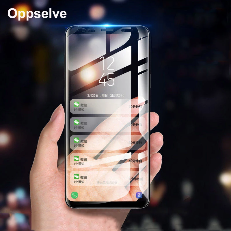 Закаленное стекло для Samsung Galaxy S9 S8 Plus Note 8 9 3D изогнутое полное защитное Защитная