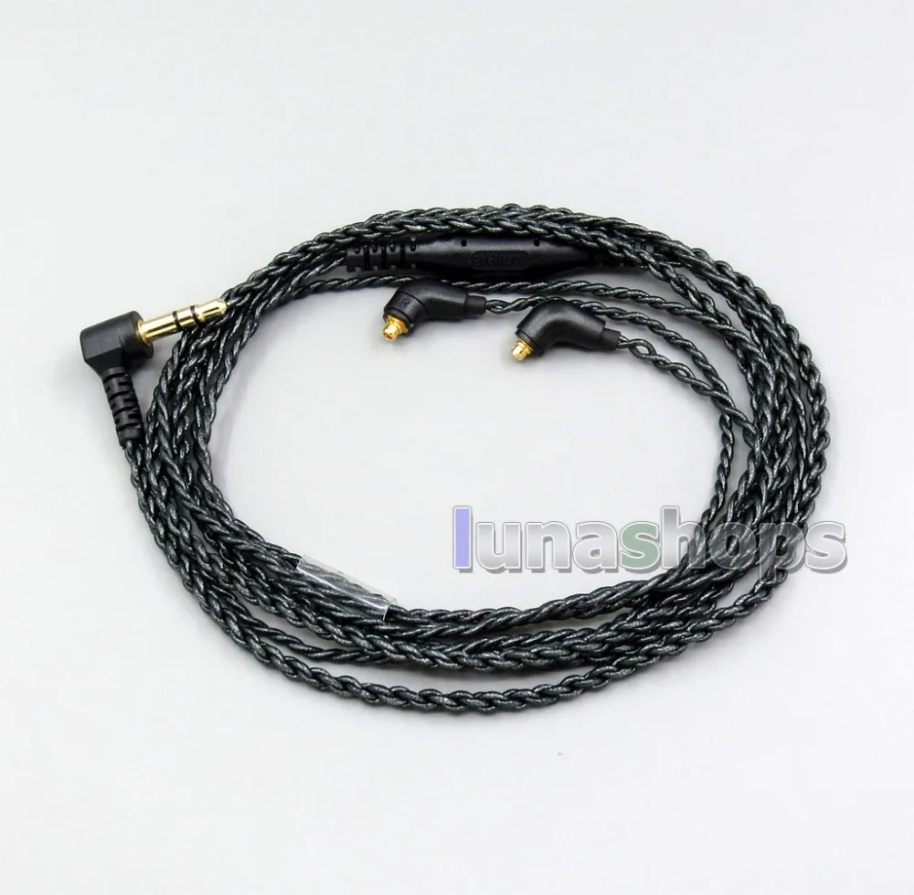 LN006057 45ohm 3 5 мм 2 сбалансированный и серебристой основой кабель наушников для Etymotic