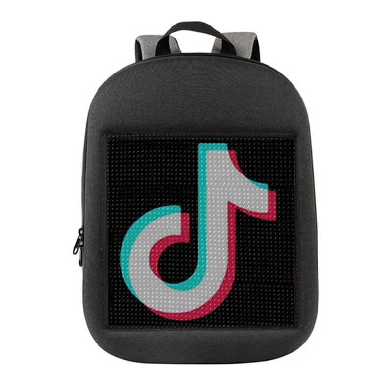 Рюкзак со светодиодным экраном динамический для самостоятельной рекламы