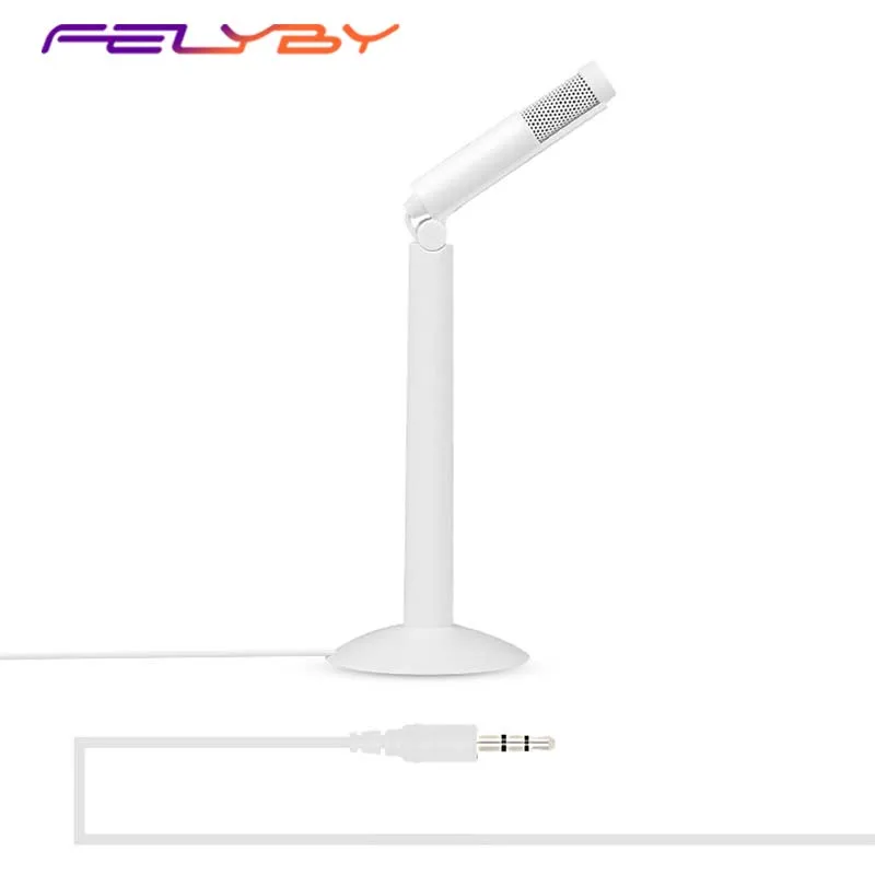 FELYBY SF-950 3 5 мм проводной микрофон и подставка Мини конденсаторный игровой