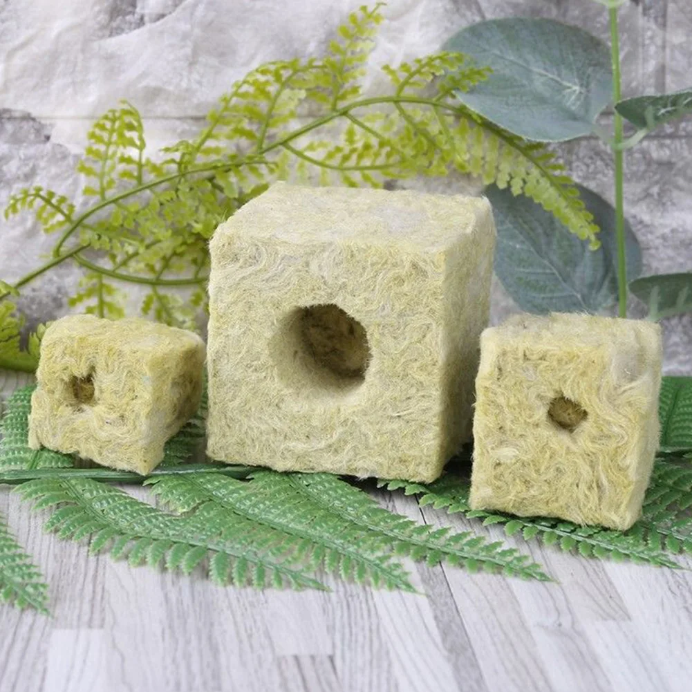 Гидропоники Grow Blocks Rockwool кубики безвредное культивирование вентиляционные средства сжатия база теплица Мини Сад практичный
