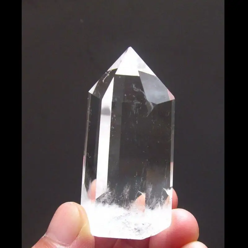 zhaorui66shun057++44g 2.01&quot natural pure quartz rock crystal point healing DA686 | Дом и сад