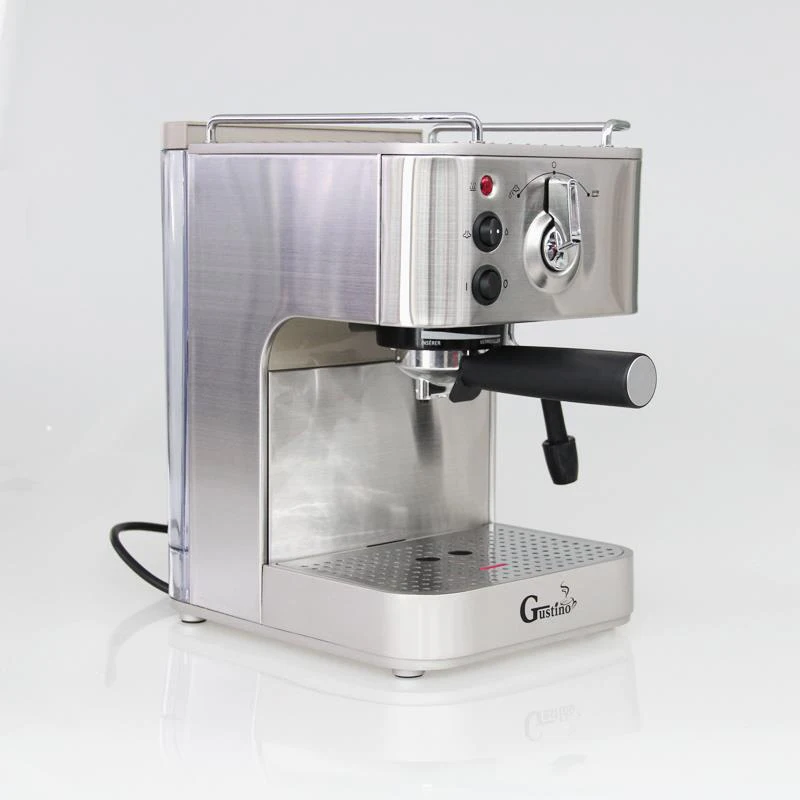 

Gustino 19Bar Semi Automatic Coffee Maker Espresso Machine with Froth Milk Stainless Steel 304 Housing for Home or Office Using