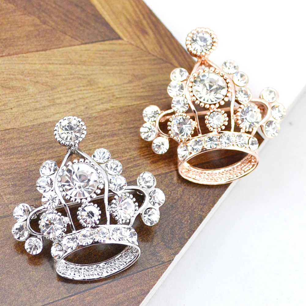 Zhen Tomomi Hot Simple Gorgeous Exquisite Crown Rhinestones Brooch Scarf Buckle Birthday Party Clothing Accessories Jewelry | Украшения и