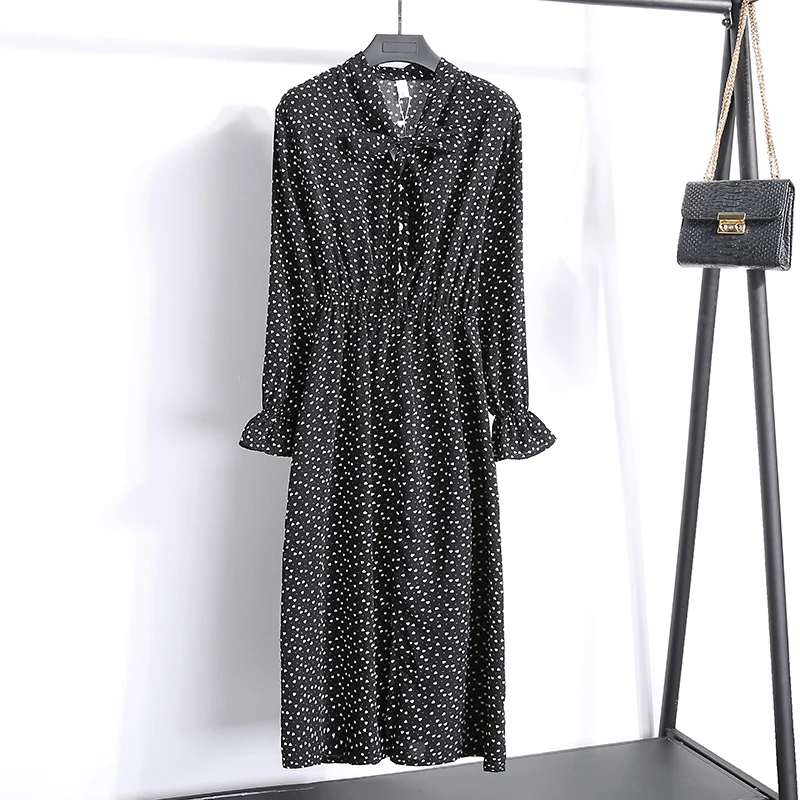 Шифоновое элегантное платье для женщин 2020 Новое поступление повседневные платья