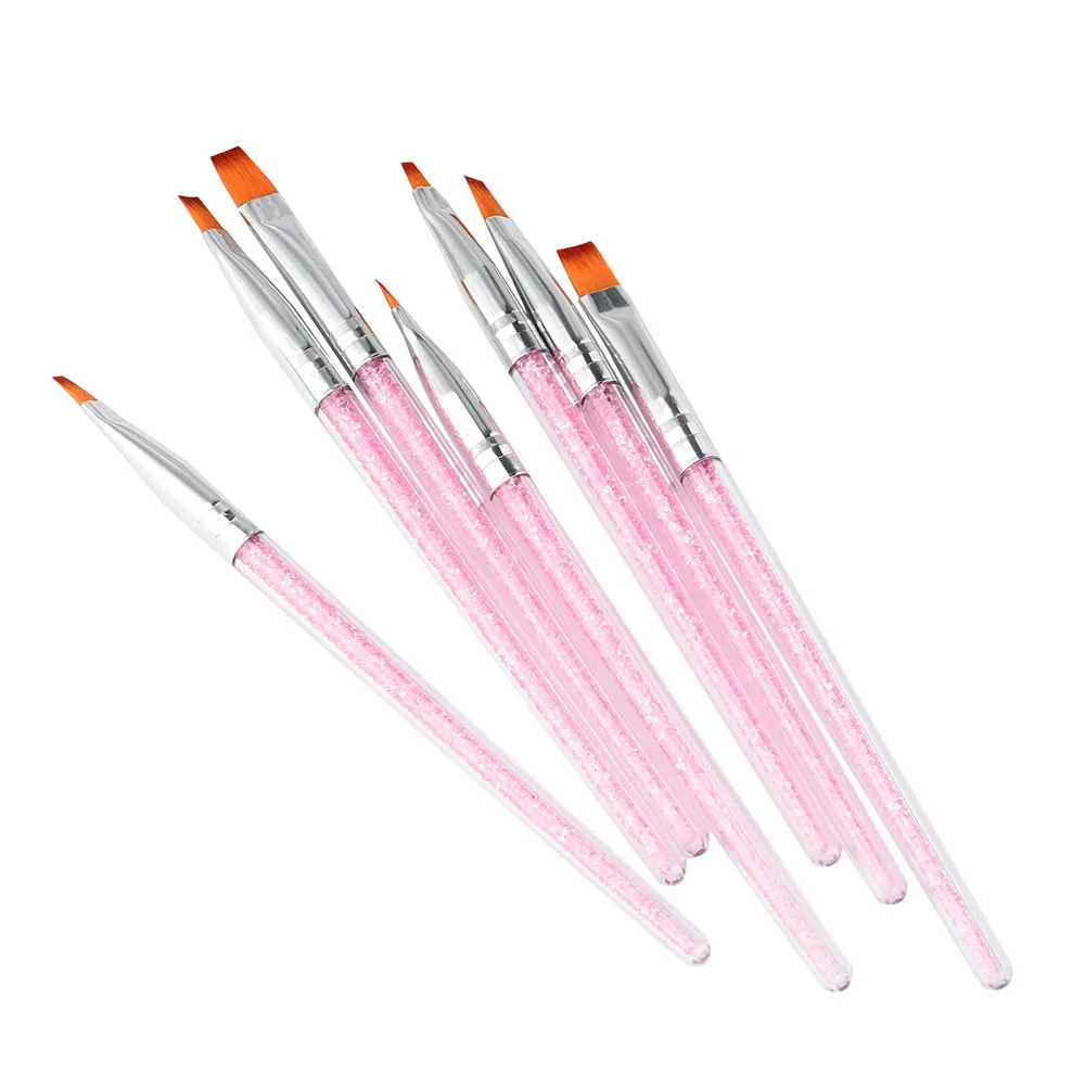 7 шт. Профессиональный набор кистей для рисования ногтей авторучка инструментов