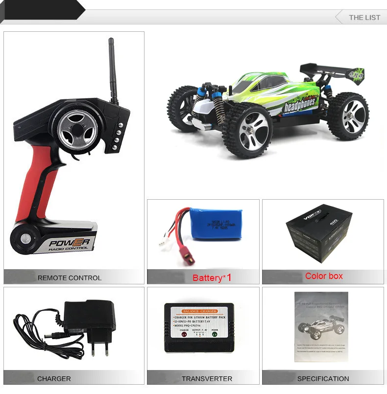 70 км/ч Новое поступление 1:18 4WD RC автомобиль JJRC A959 обновленная версия A959-B 2,4G Радиоуправляемый грузовик багги скоростной внедорожник A979 - Цвет: 1B original