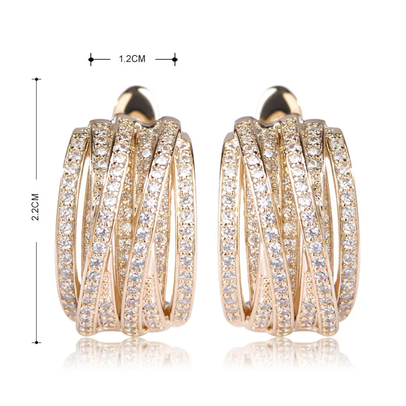 Европейский и американский инновационные многослойные серьги прохладный