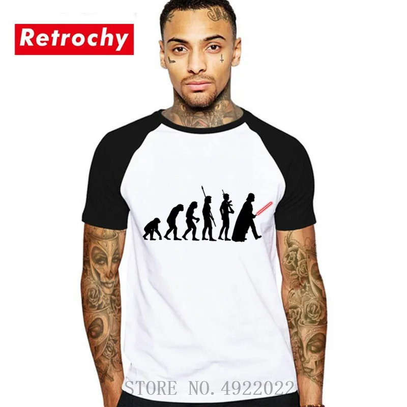 Новое поступление Звездные Дарт войны Вейдер эволюция футболка летняя модная