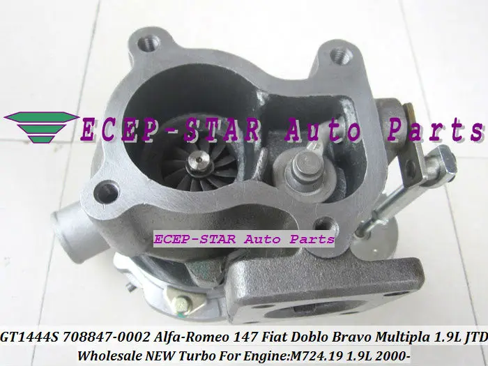 Бесплатная доставка GT1444S 708847 5002S 55191595 турбо для Fiat Doblo Bravo Multipla Alfa Romeo 147 1.9L JTD M724 724 19