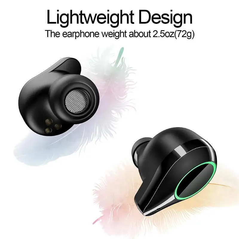 TWS T9 Bluetooth V5.0 гарнитура беспроводные наушники стерео двойной микрофон 7000 мАч