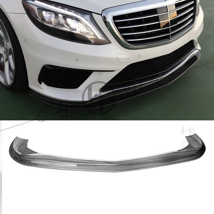 

W222 S63 S65 facelift to Kohlenst-off design carbon fiber front lip and rear diffuser 2014~2016 year