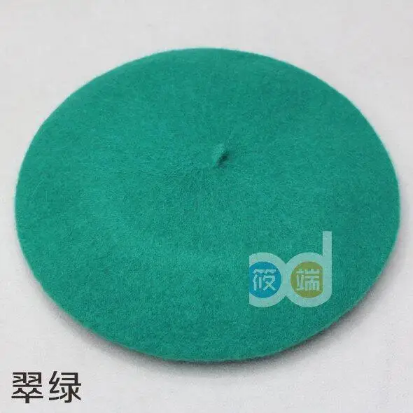 Hot Sell Cheap Fashion New Women Wool Solid Color Beret Female Bonnet Caps Winter All Matched Warm Walking Hat Cap 20 Color