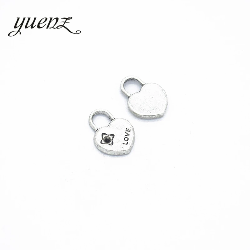 Yuenz 25 шт. Мода металлического сплава замок Талисманы кулон Браслеты Цепочки и