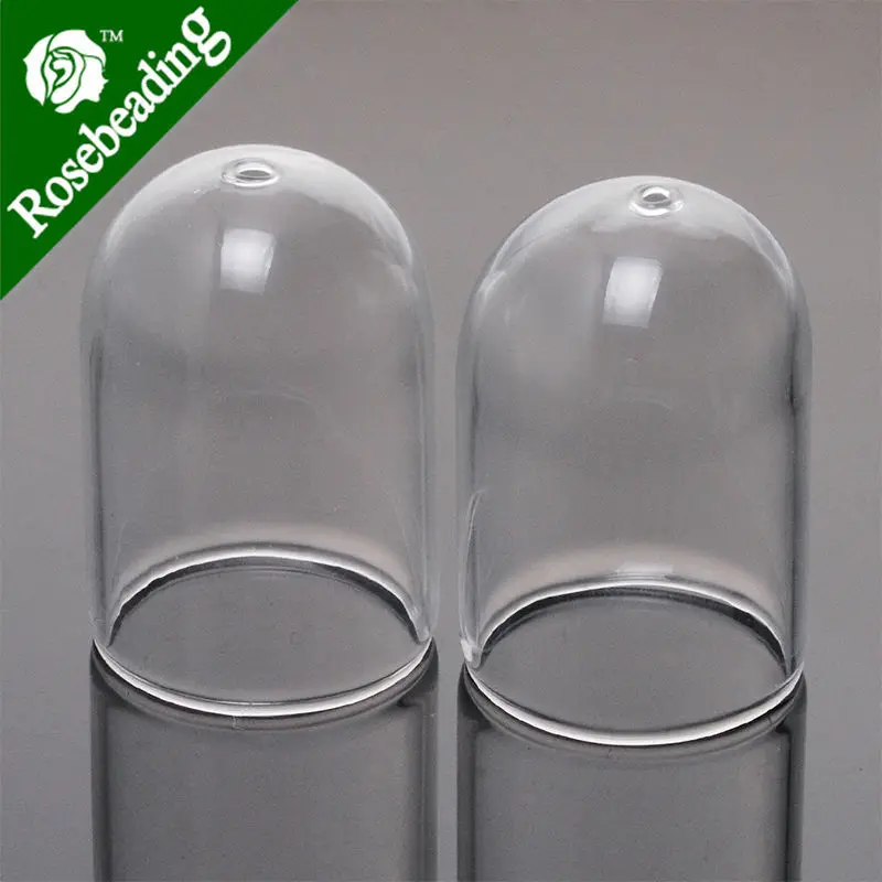 25x38mm Tubular Glass Jar Vial,Caliber 22mm,round button with a hole,Small Glass Bottles,sold 10pcs/lot-10018625