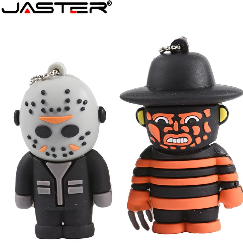 Флеш накопитель USB 32G &quotFreddy Vs Jason&quot Memory stick Drive 64G pendrive U disk 4GB 8GB 16GB|USB