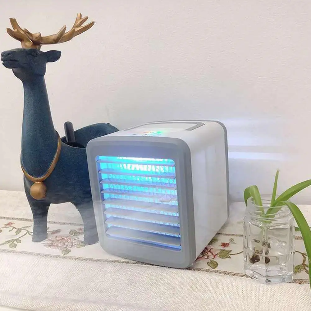 Mini USB Portable Air Conditioner Conditioning Humidifier Purifier 7 Colors Light Desktop Arctic Air Cooler Fan For Home Office