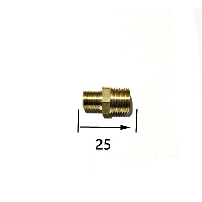 1/8 &quotBSP Male x 1/4&quot BSP длина 25 мм соединение Шестигранная Латунная Труба адаптер